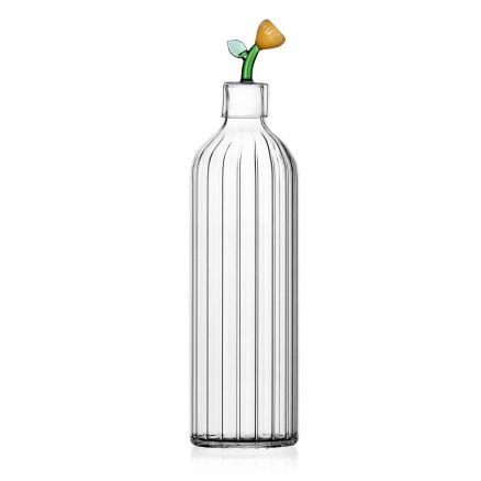Bottiglia Botanica ottica fiore ambra